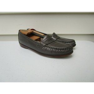 SAS Women's Metallic Gray Penny 168390 Loafers Shoes Tripad Comfort Sz 9.5